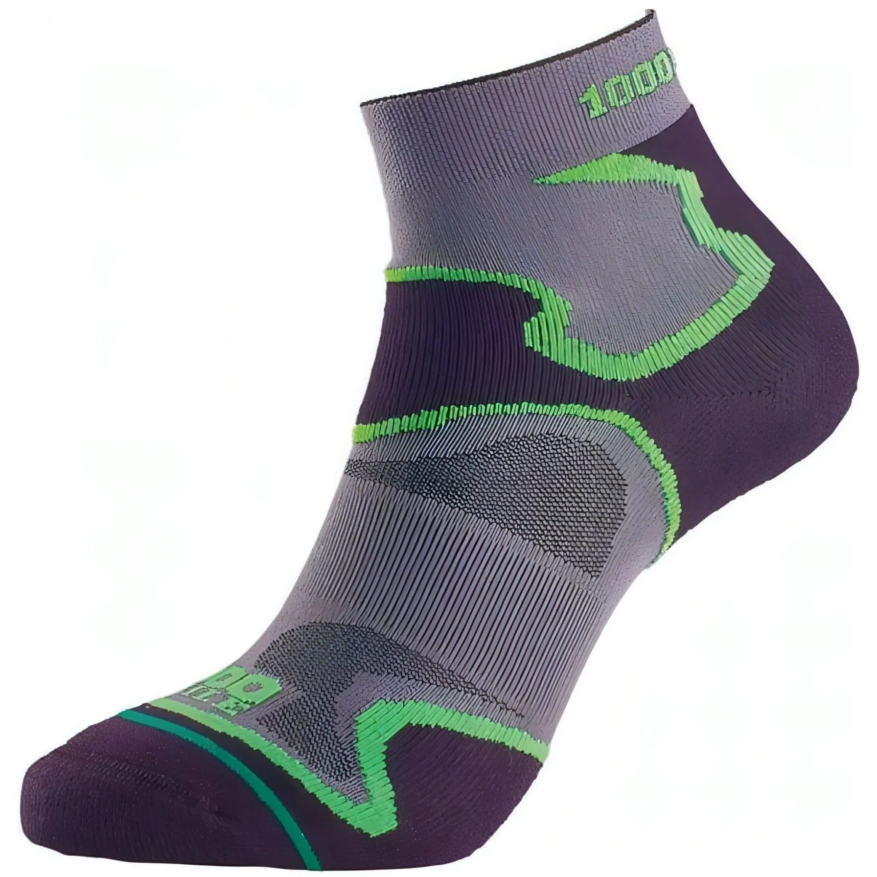 1000 Mile Fusion Womens Running Anklet Socks - Black