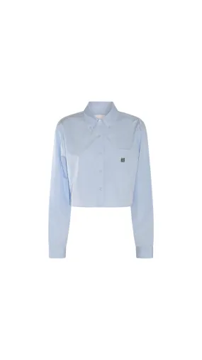 4G Cropped Shirt - Blue