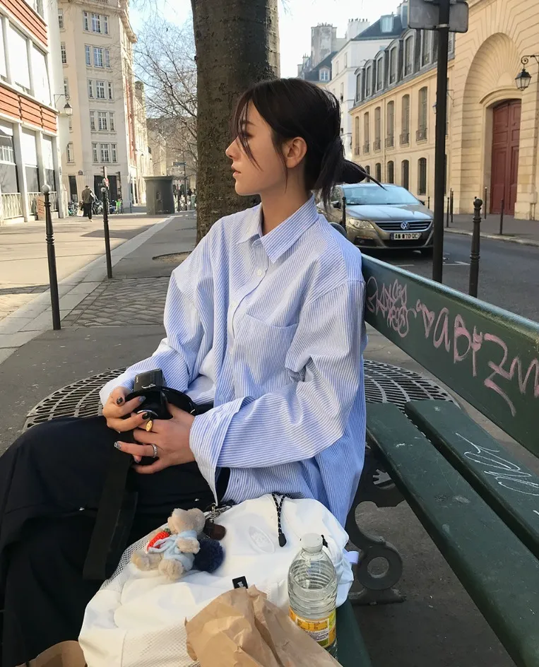 AAKE  |Street Style Long Sleeves Shirts & Blouses