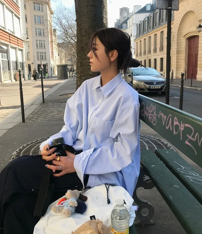 AAKE  |Street Style Long Sleeves Shirts & Blouses