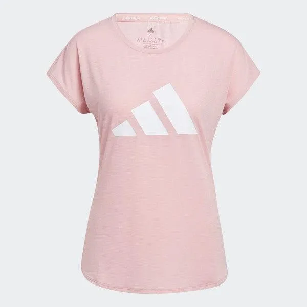    ADIDAS 3 BAR TEE WONMAU/WHITE HB6281