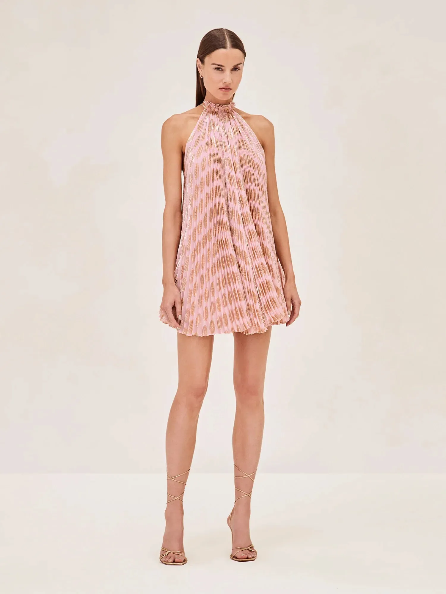 Alexis Isatta Mini Chiffon Dress in Murey Shell