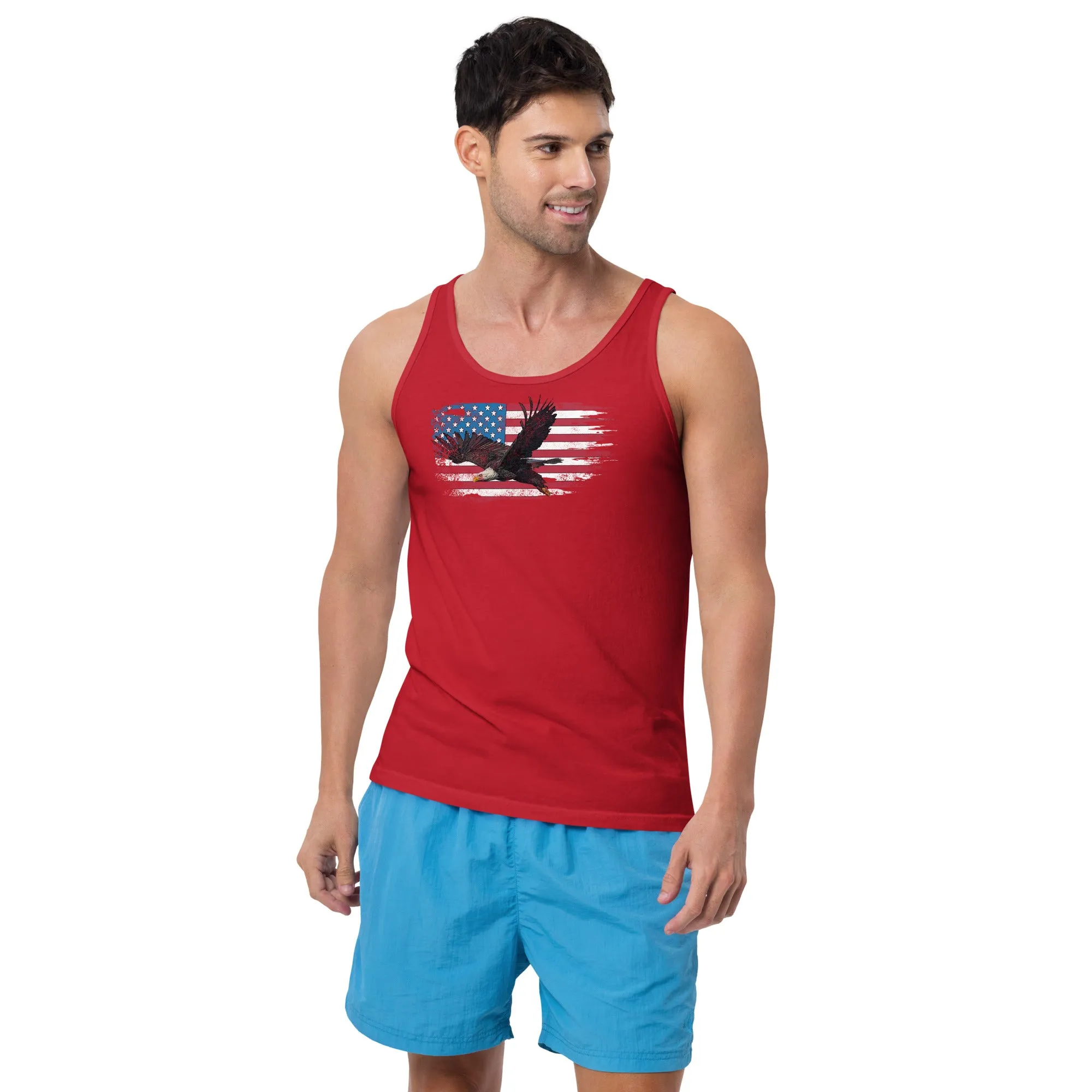 American Flag Bald Eagle Tank Top