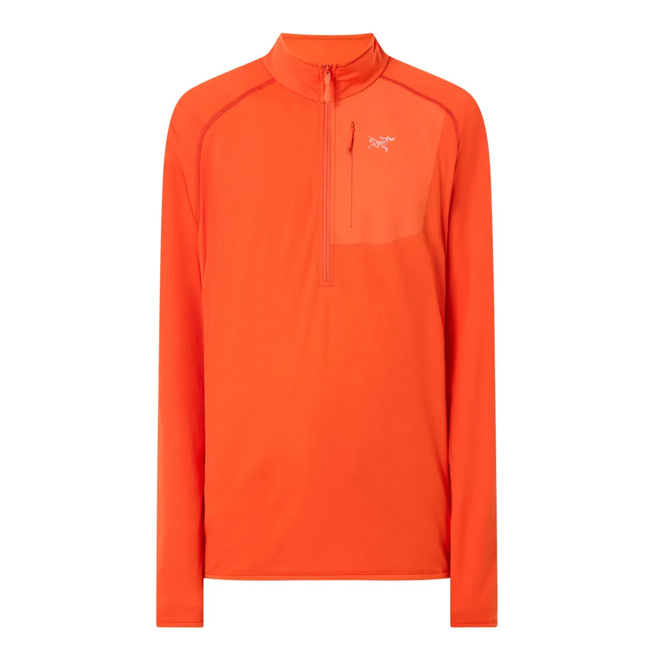 ARCTERYX Delta Half-Zip Logo Sweatshirt - Orange