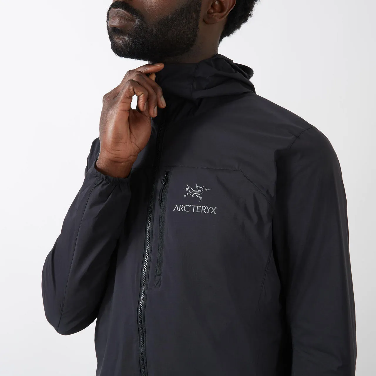 ARCTERYX Squamish Zip-Through Logo Hoodie - Black