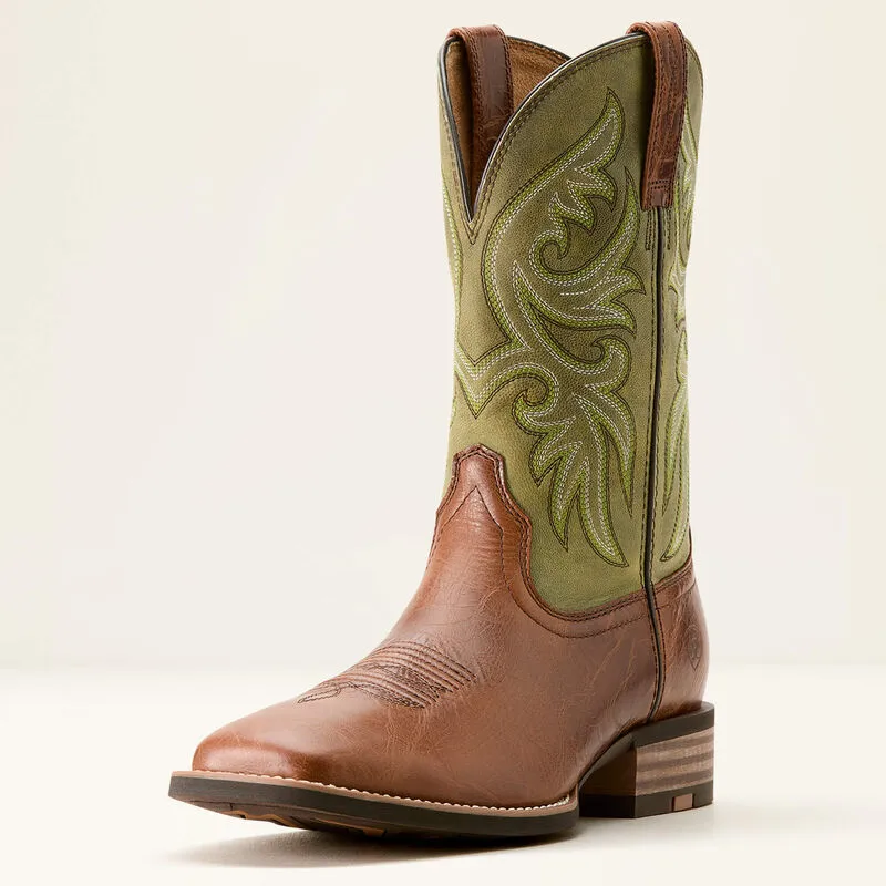 ARIAT MEN'S Slingshot Cowboy Boot DARK TAN|EASY GREEN 10053630