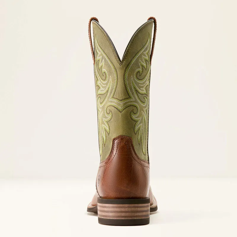 ARIAT MEN'S Slingshot Cowboy Boot DARK TAN|EASY GREEN 10053630