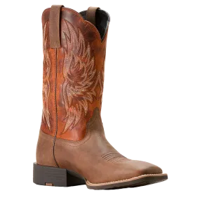 Ariat Men's Sport Rider Vintage Oak & Rustic Orange Cowboy Boot 10053565