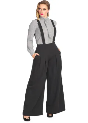 Banned Diamond 40's Palazzo Trousers Black