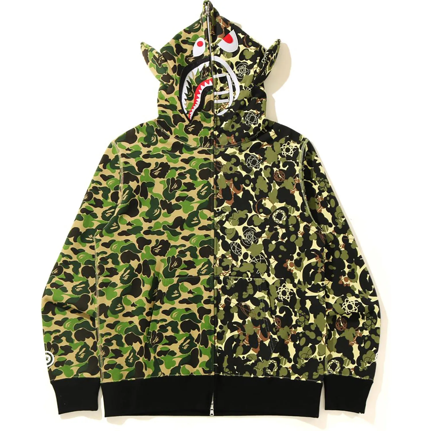 BAPE X MO'WAX X UNKLE CAMO WIDE FULL ZIP HOODIE MENS