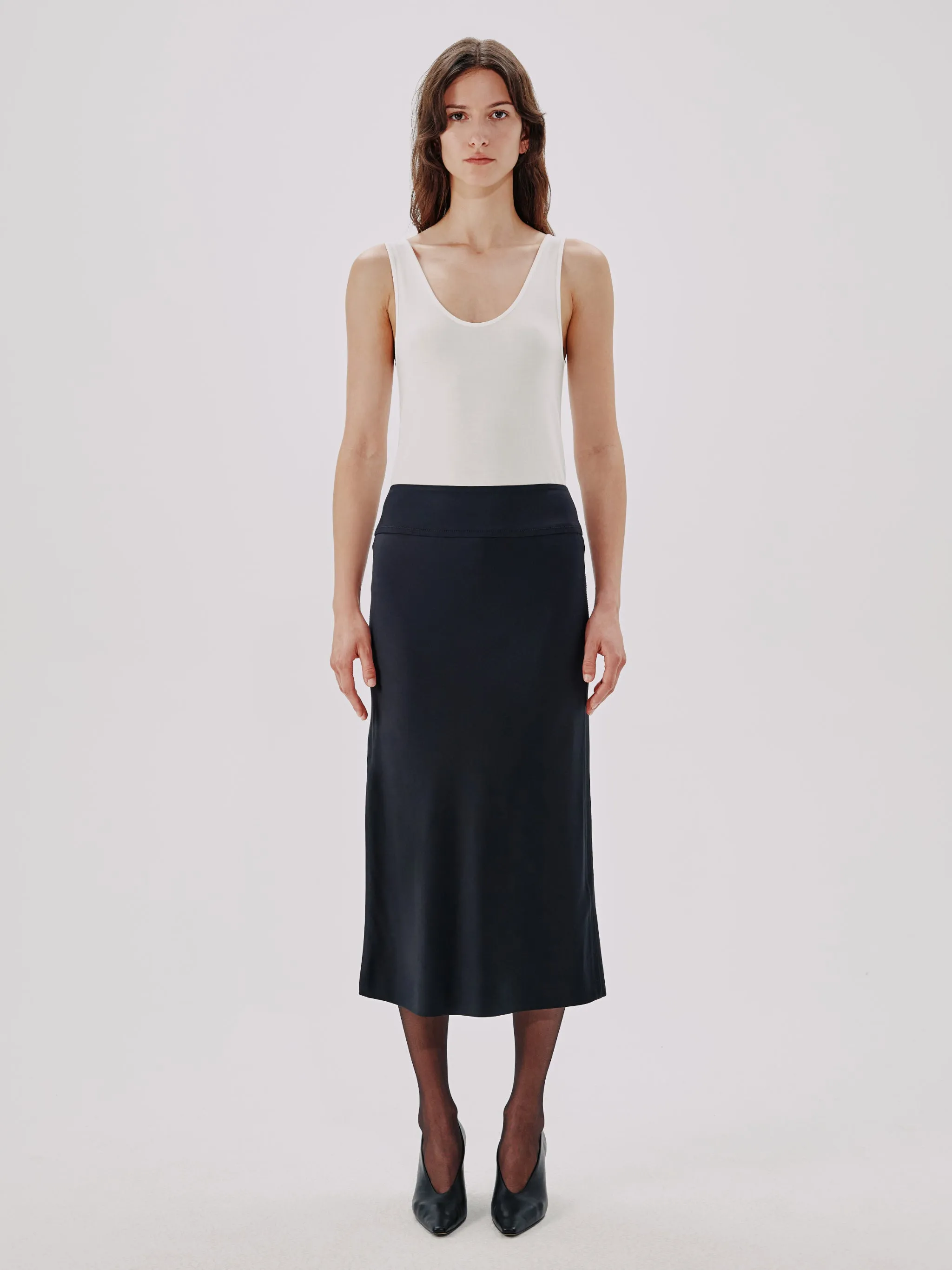 Bias Slip Skirt