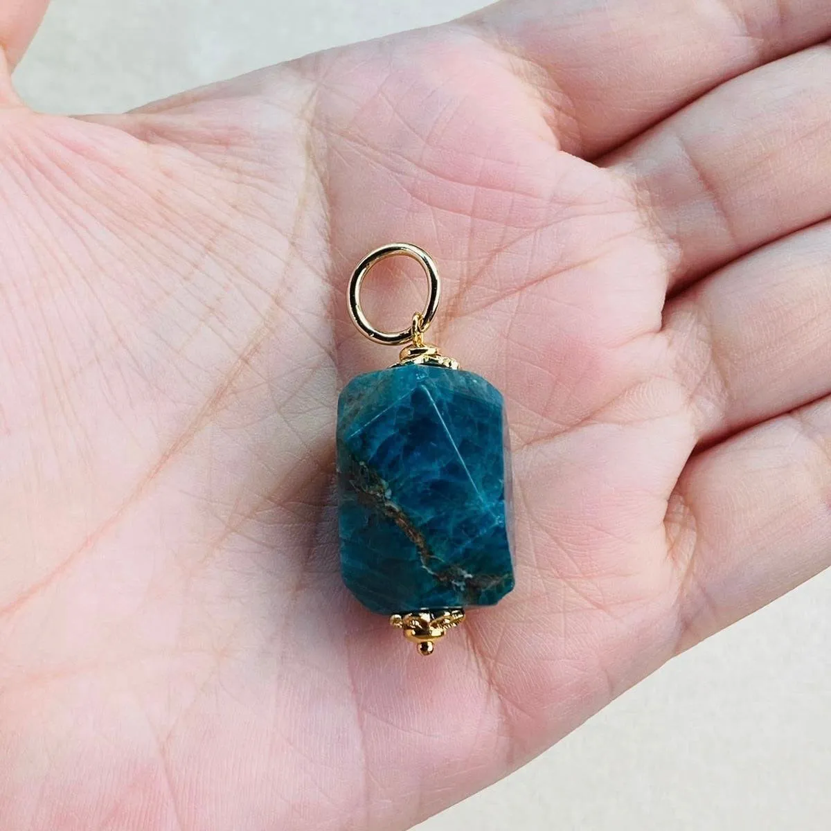 Blue Apatite Pendant