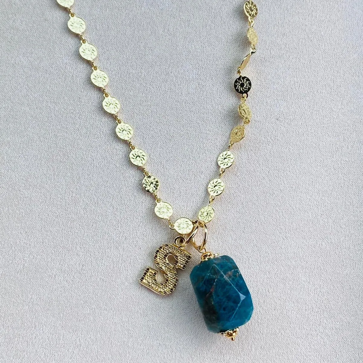 Blue Apatite Pendant