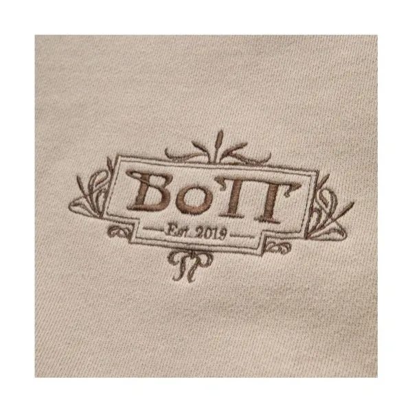 BoTT  |Crew Neck Long Sleeves Cotton Logo Sweatshirts