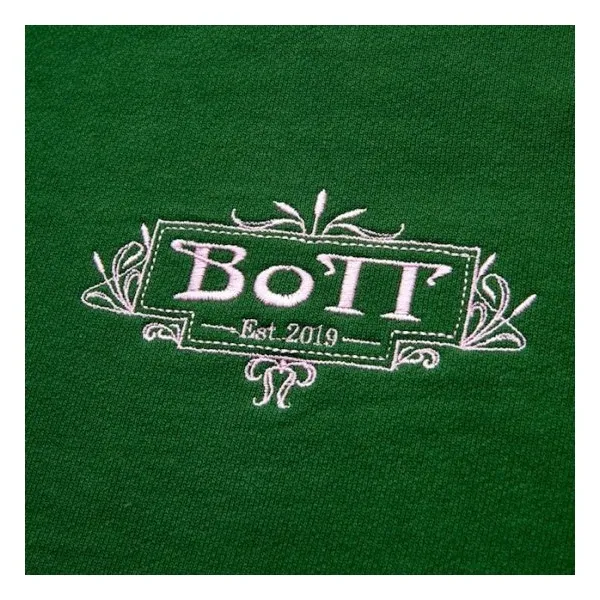 BoTT  |Crew Neck Long Sleeves Cotton Logo Sweatshirts