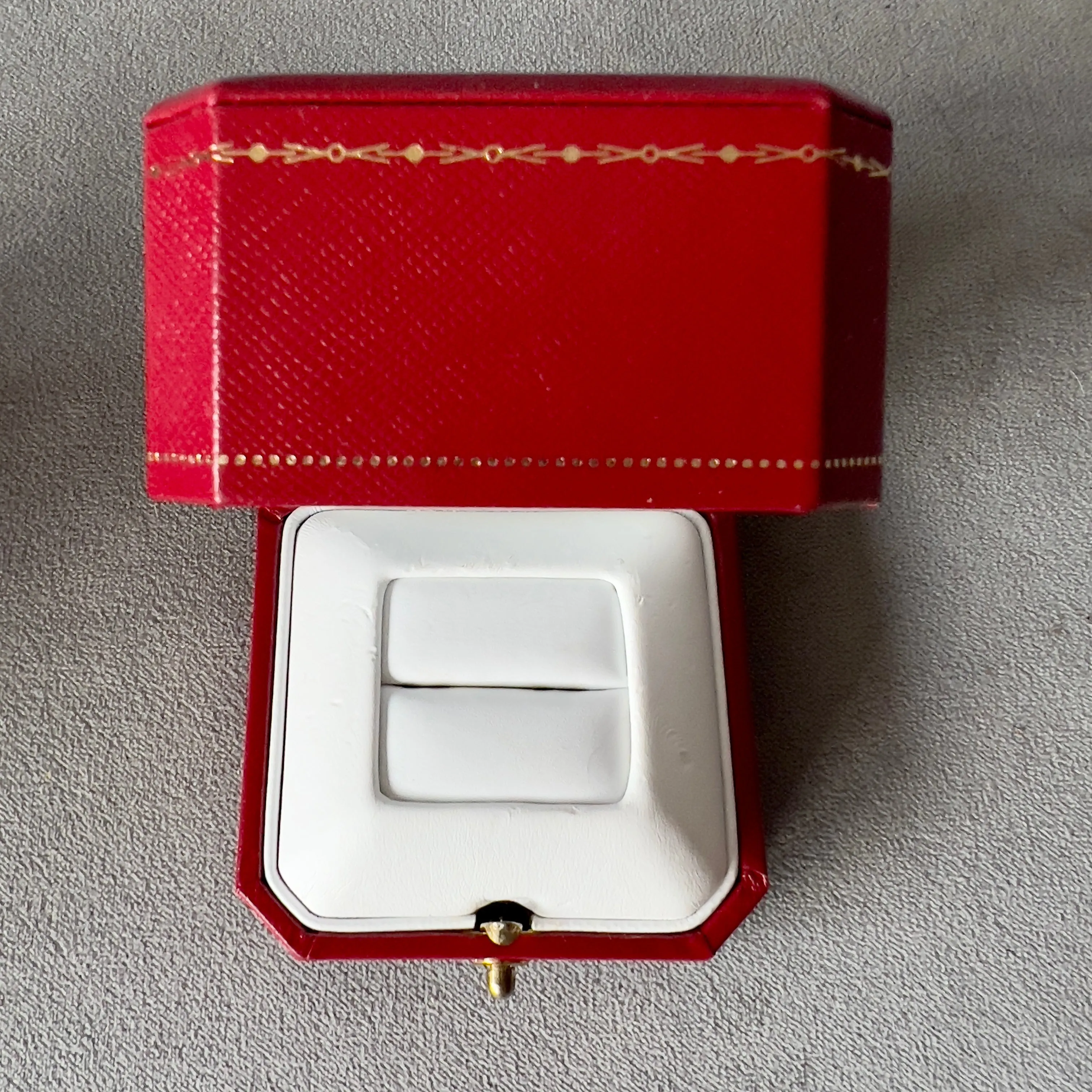 CARTIER Bridal Ring Box + Outer Box 3.10x3x2.30 inches