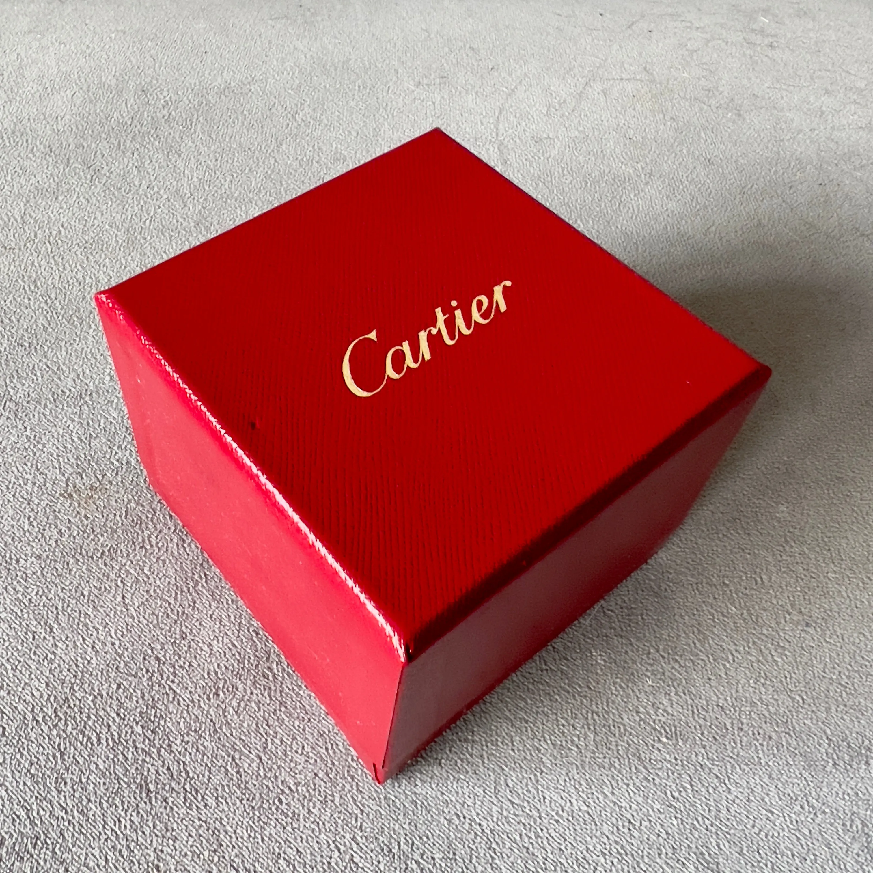 CARTIER Bridal Ring Box + Outer Box 3.10x3x2.30 inches