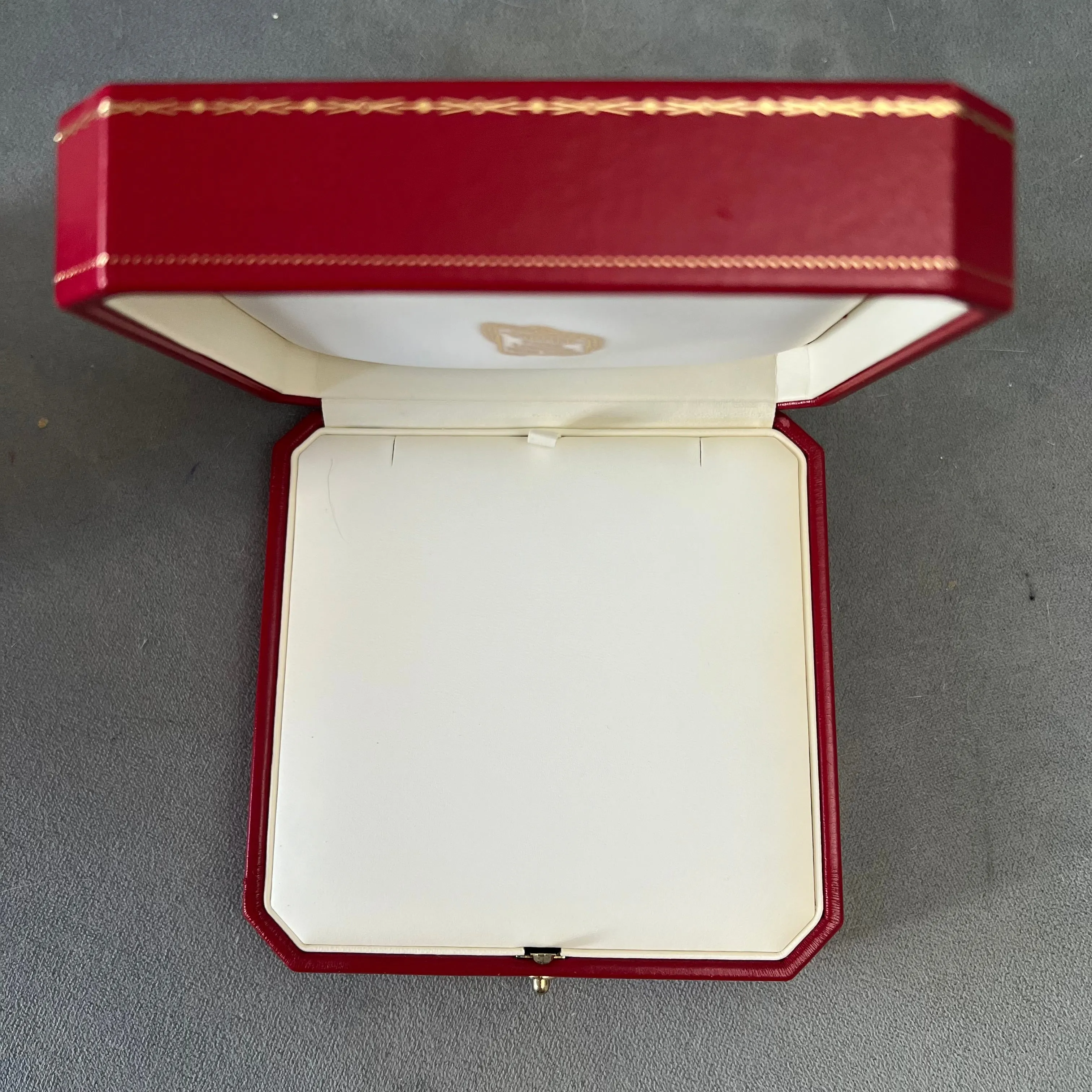 CARTIER Necklace/Chain Box + Outer Box 5.10x5.10x2 inches