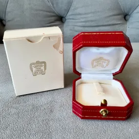 CARTIER Ring Box + Outer Box 2.60x2.10x1.30 inches