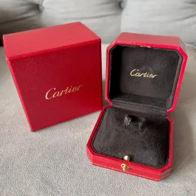 CARTIER Ring Box + Outer Box 3.5x3.30x2.40 inches