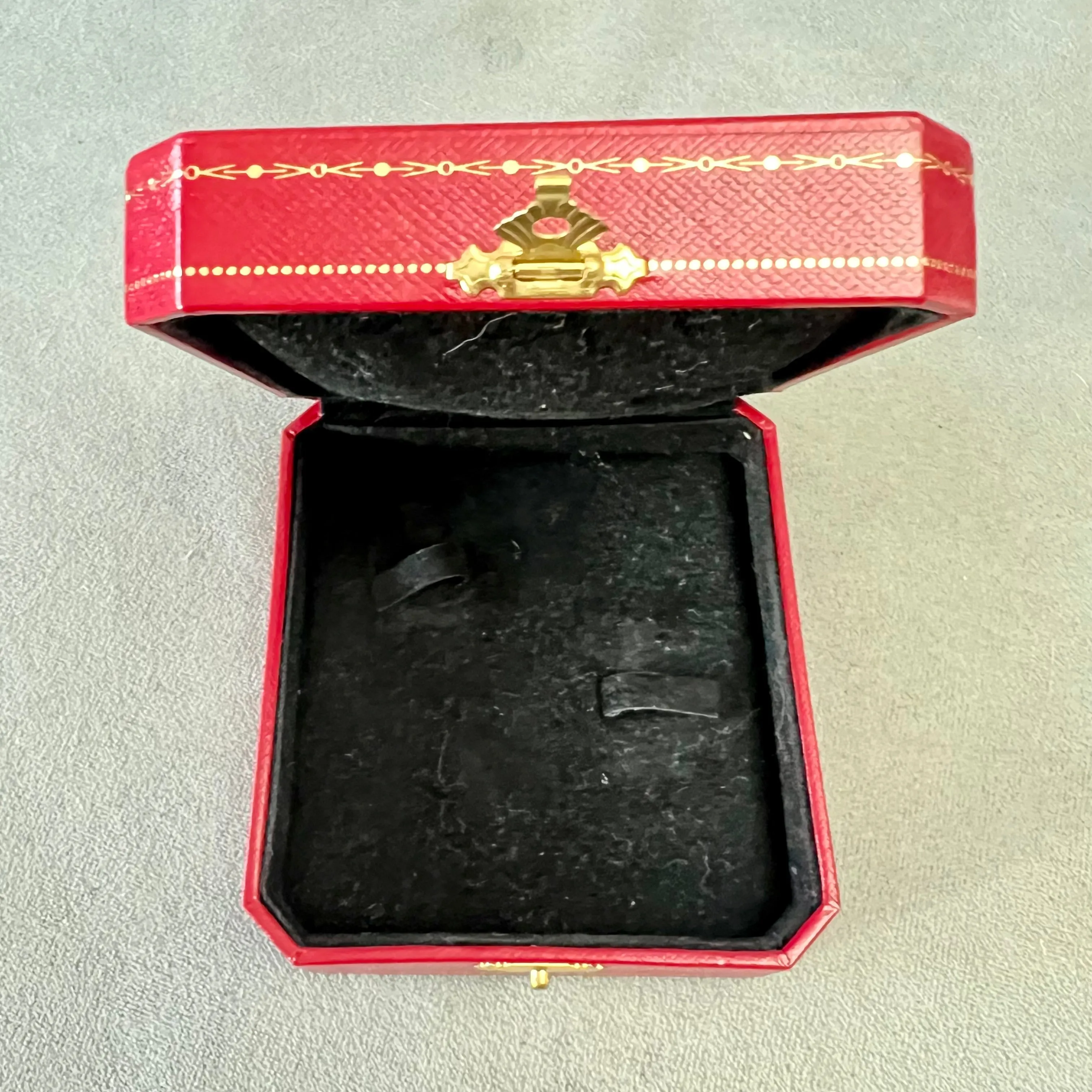 CARTIER Ring Box + Outer Box 3.90x3.5x1.5 inches