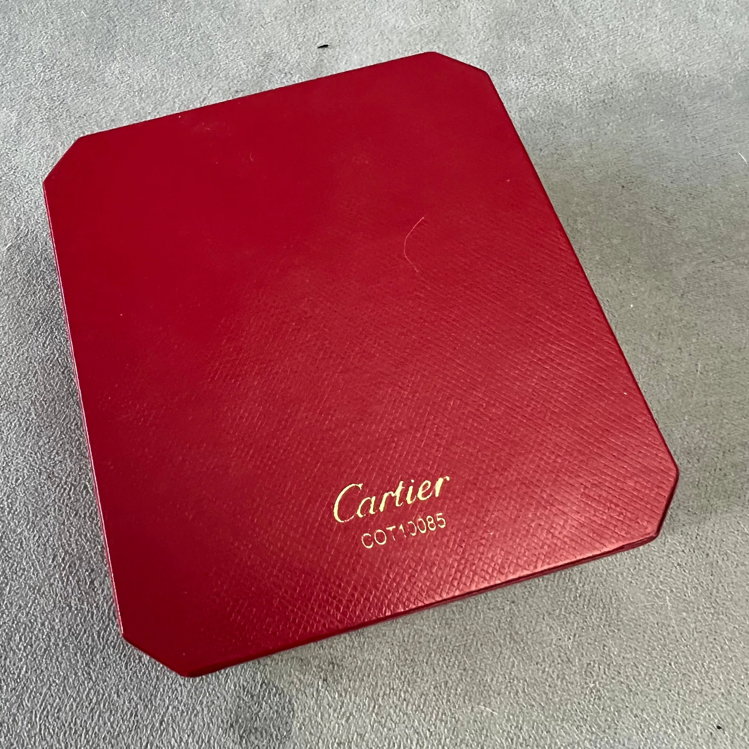 CARTIER Ring Box + Outer Box 3.90x3.5x1.5 inches