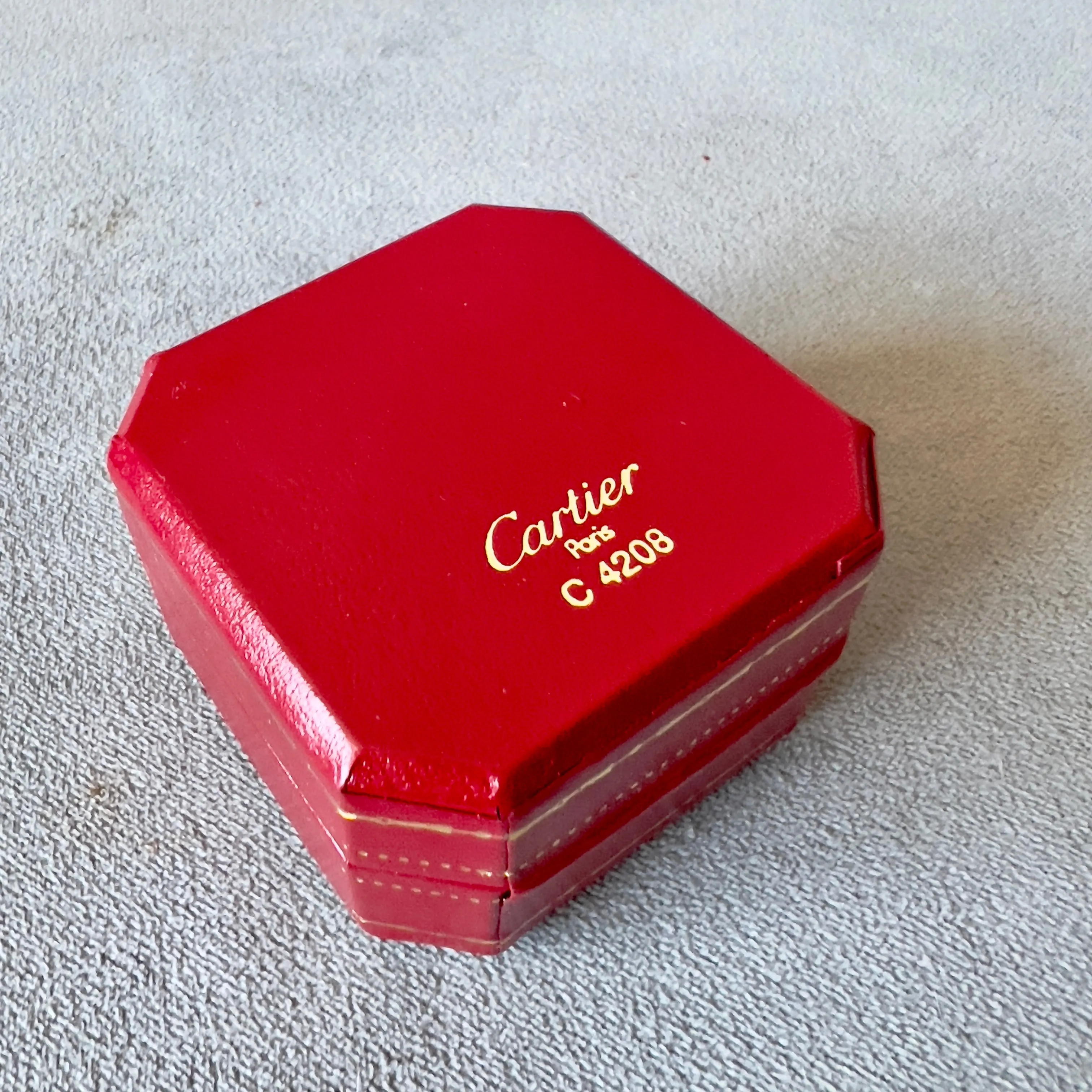 CARTIER Ring Box 1.90x1.90x1.25 inches