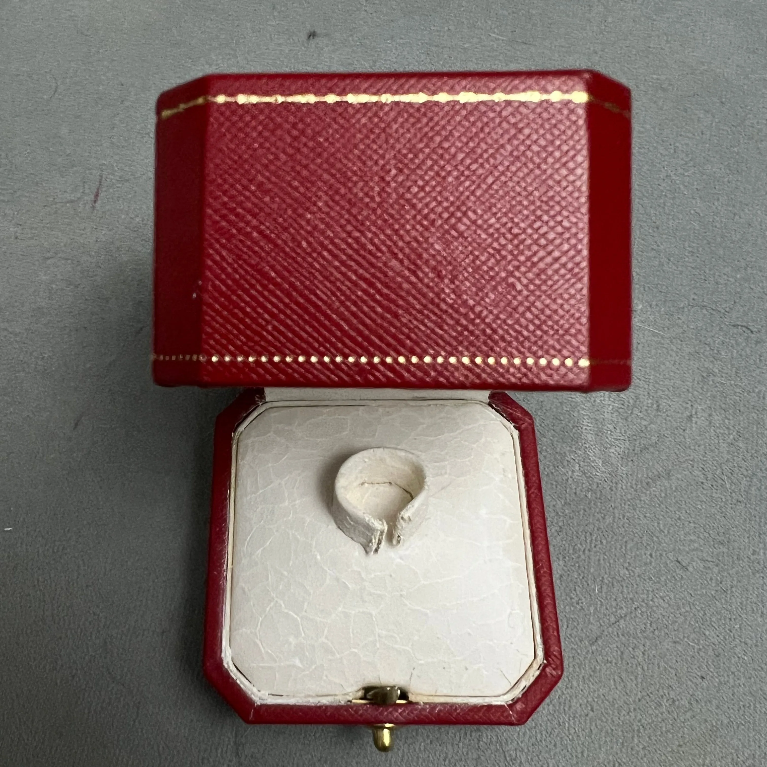 CARTIER Ring Box 2.30x2.30x2.10 inches