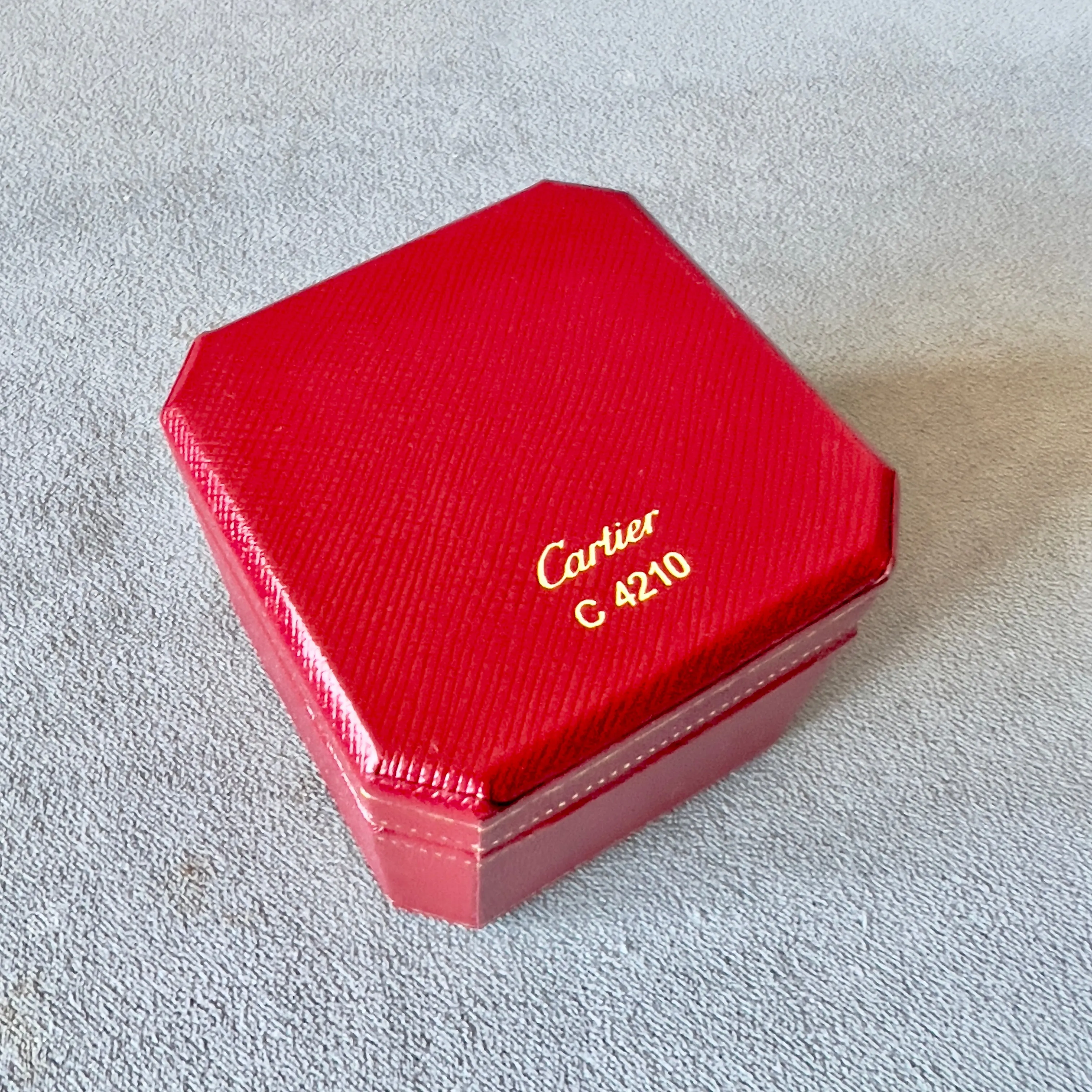 CARTIER Ring Box 2.35x2.35x2 inches