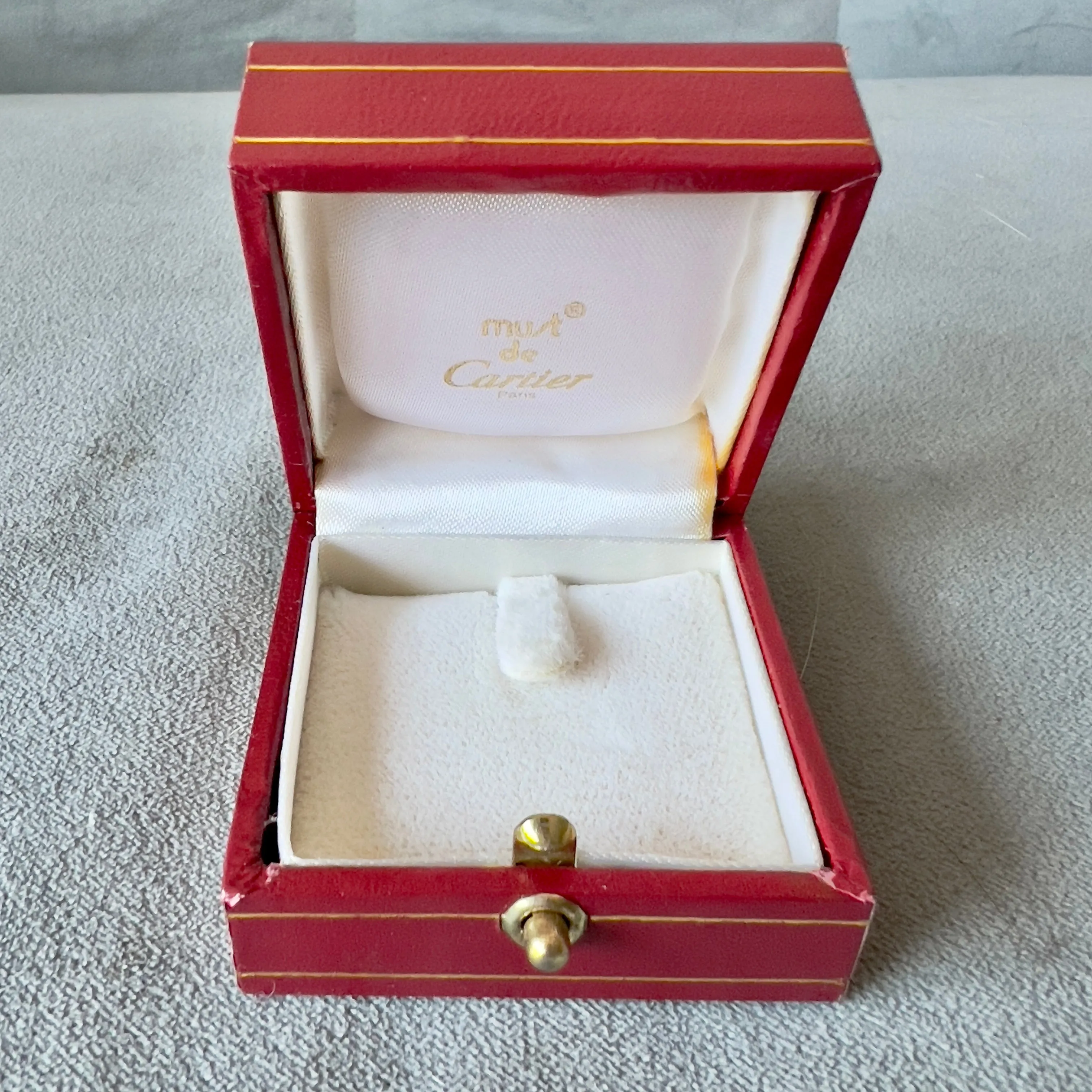 CARTIER TRINITY Ring Box 2x2x1.25 inches