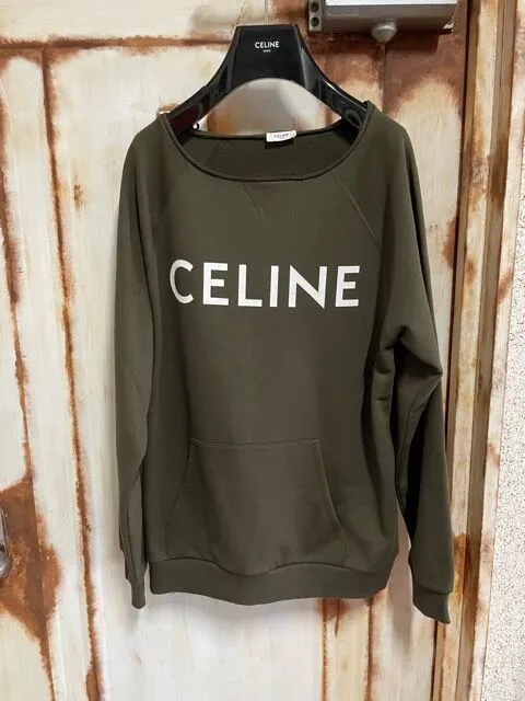 CELINE  |Sweat Street Style Long Sleeves Luxury Sweatshirts