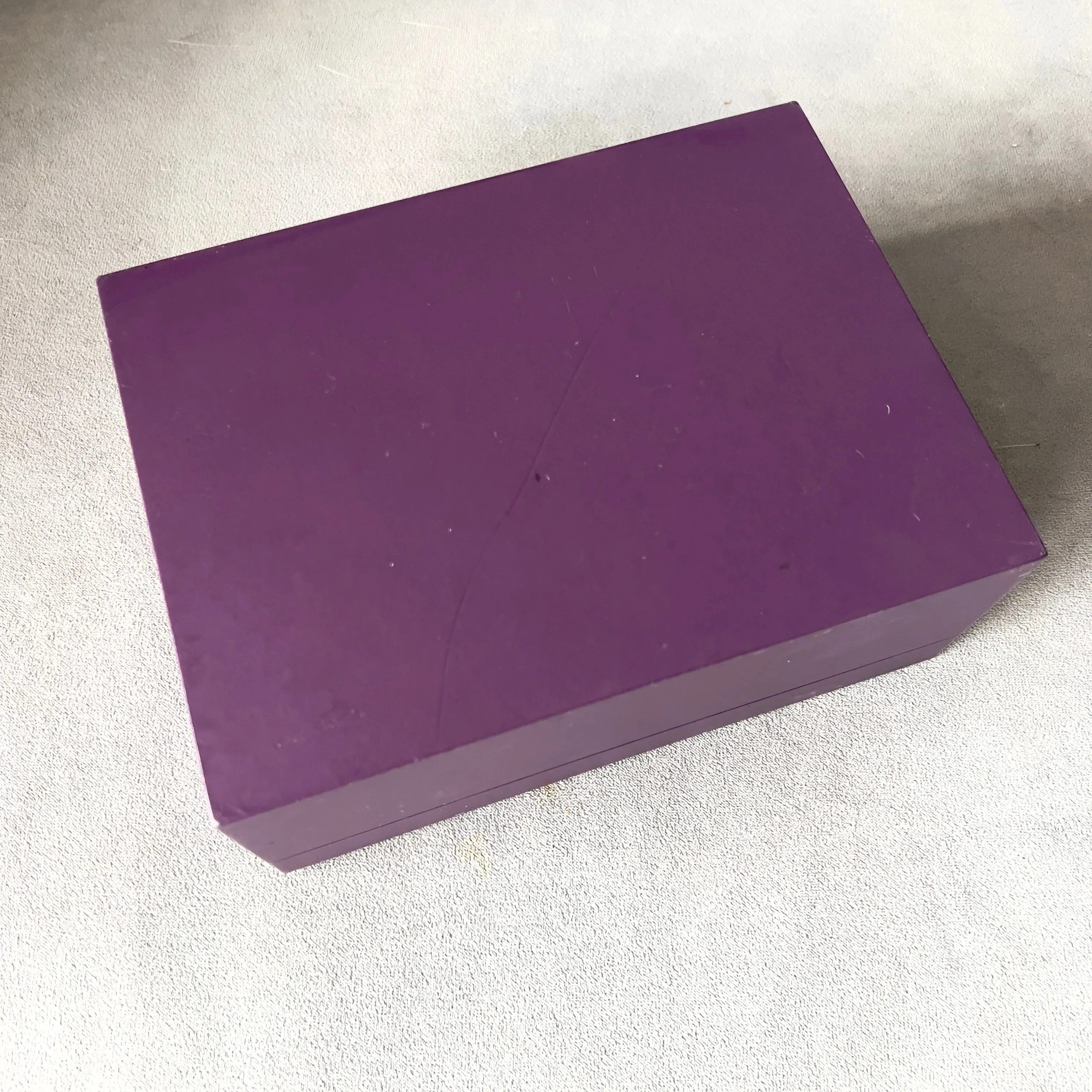 CHARRIOL Purple Color Box 7.5x5.60x3 inches