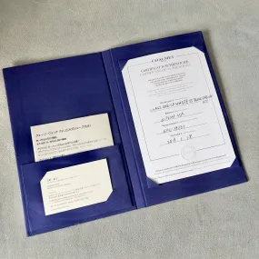 CHAUMET Filled Certificate in Folder