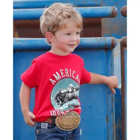 Cinch Kid's Red American Rodeo Tee