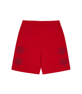 CONES AND BONES SWEATSHORTS - RED