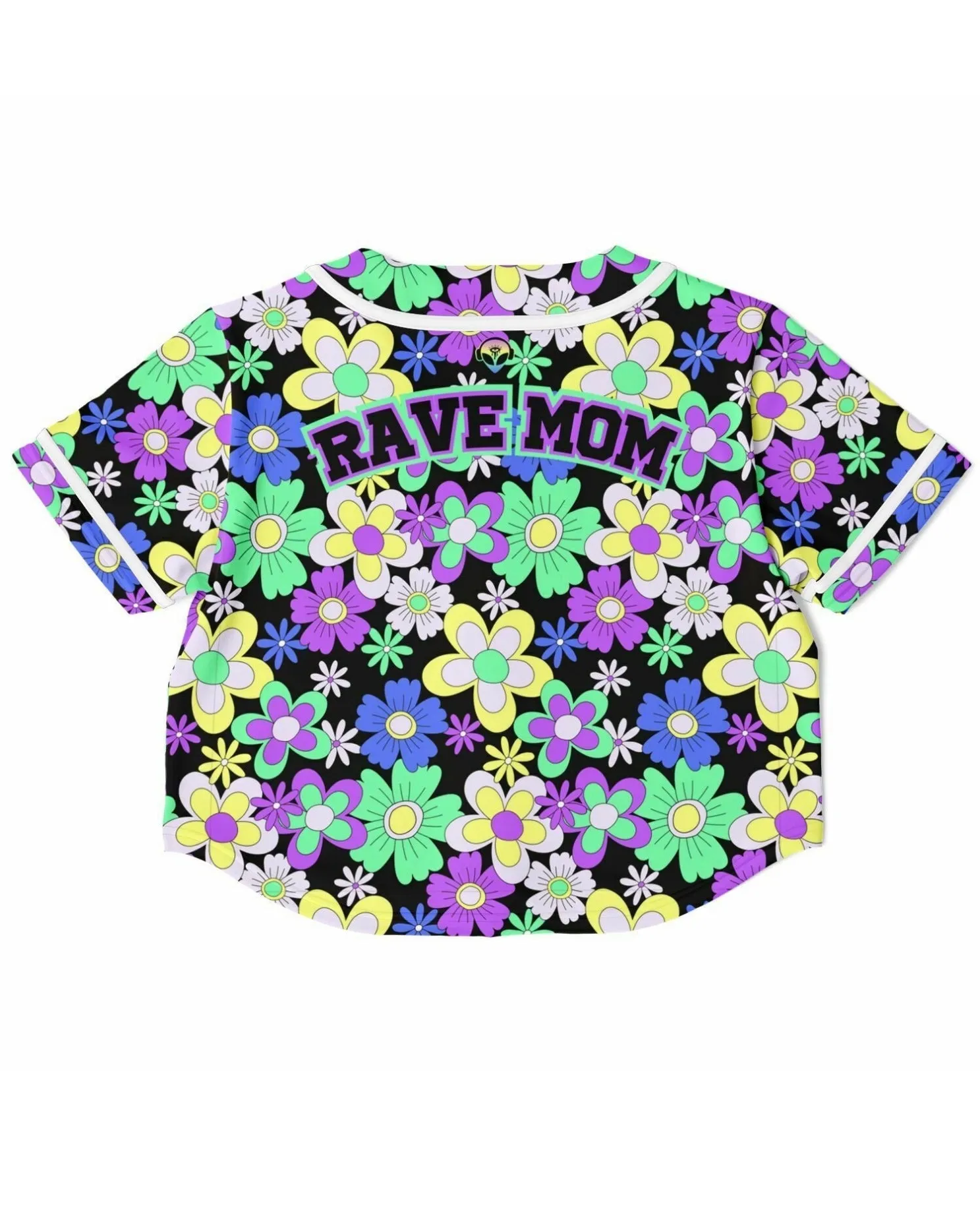 Crazy Daisy Cropped Baseball Jersey