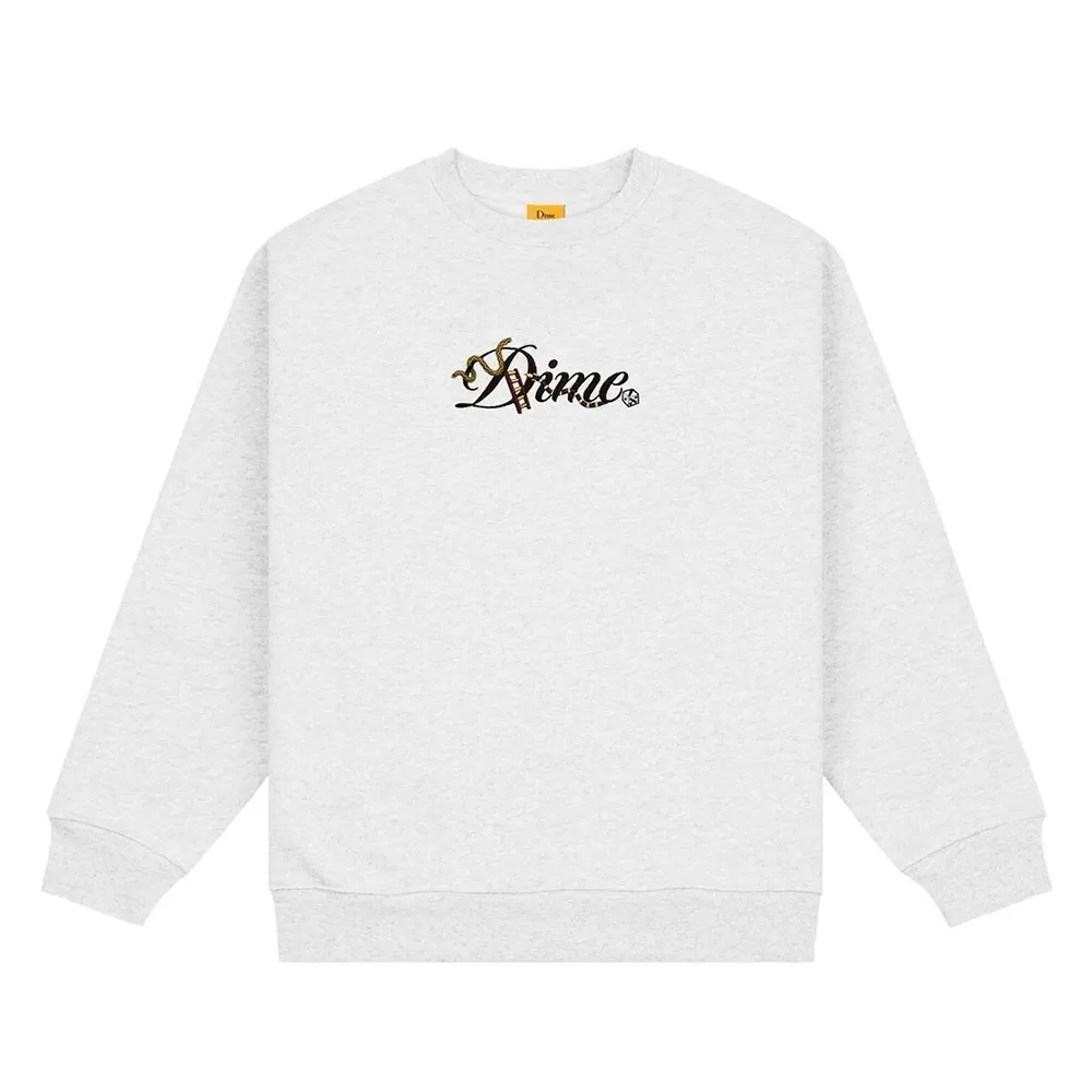 Dime  |Crew Neck Long Sleeves Cotton Logo Skater Style Sweatshirts