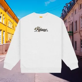 Dime  |Crew Neck Long Sleeves Cotton Logo Skater Style Sweatshirts