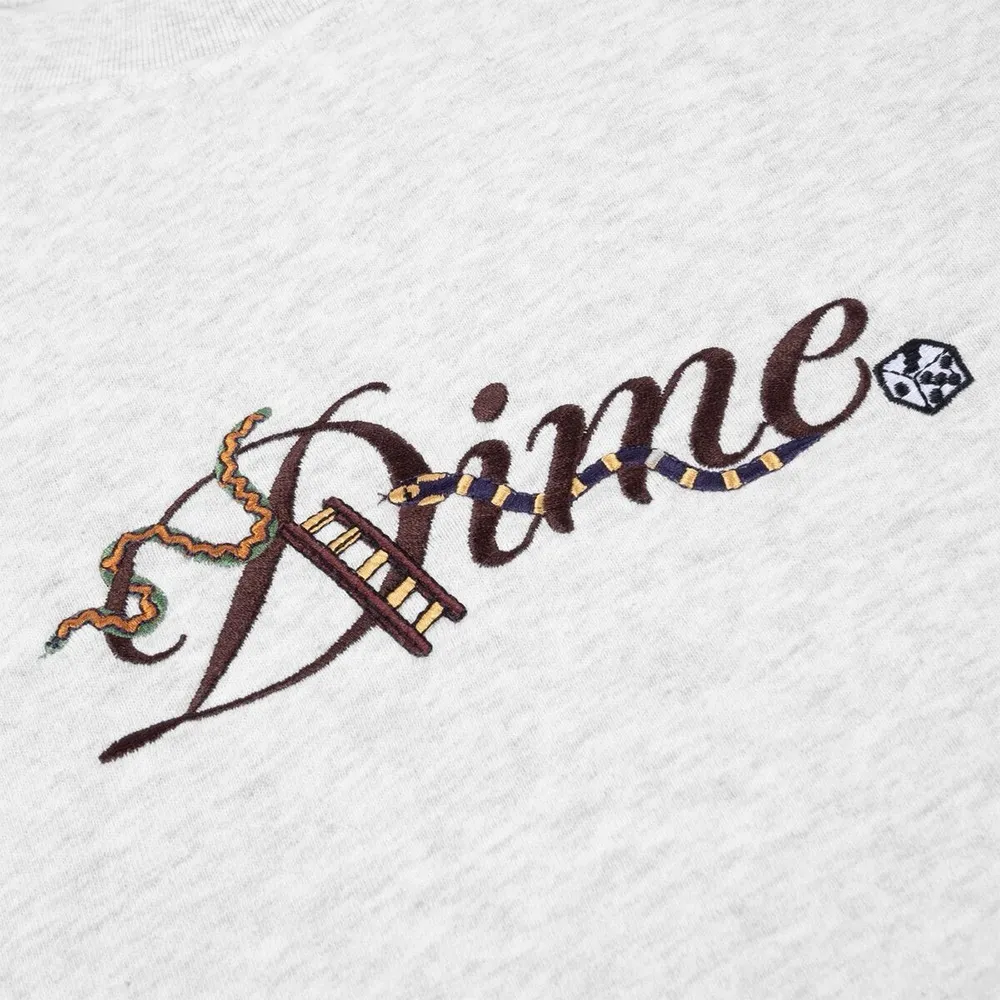 Dime  |Crew Neck Long Sleeves Cotton Logo Skater Style Sweatshirts