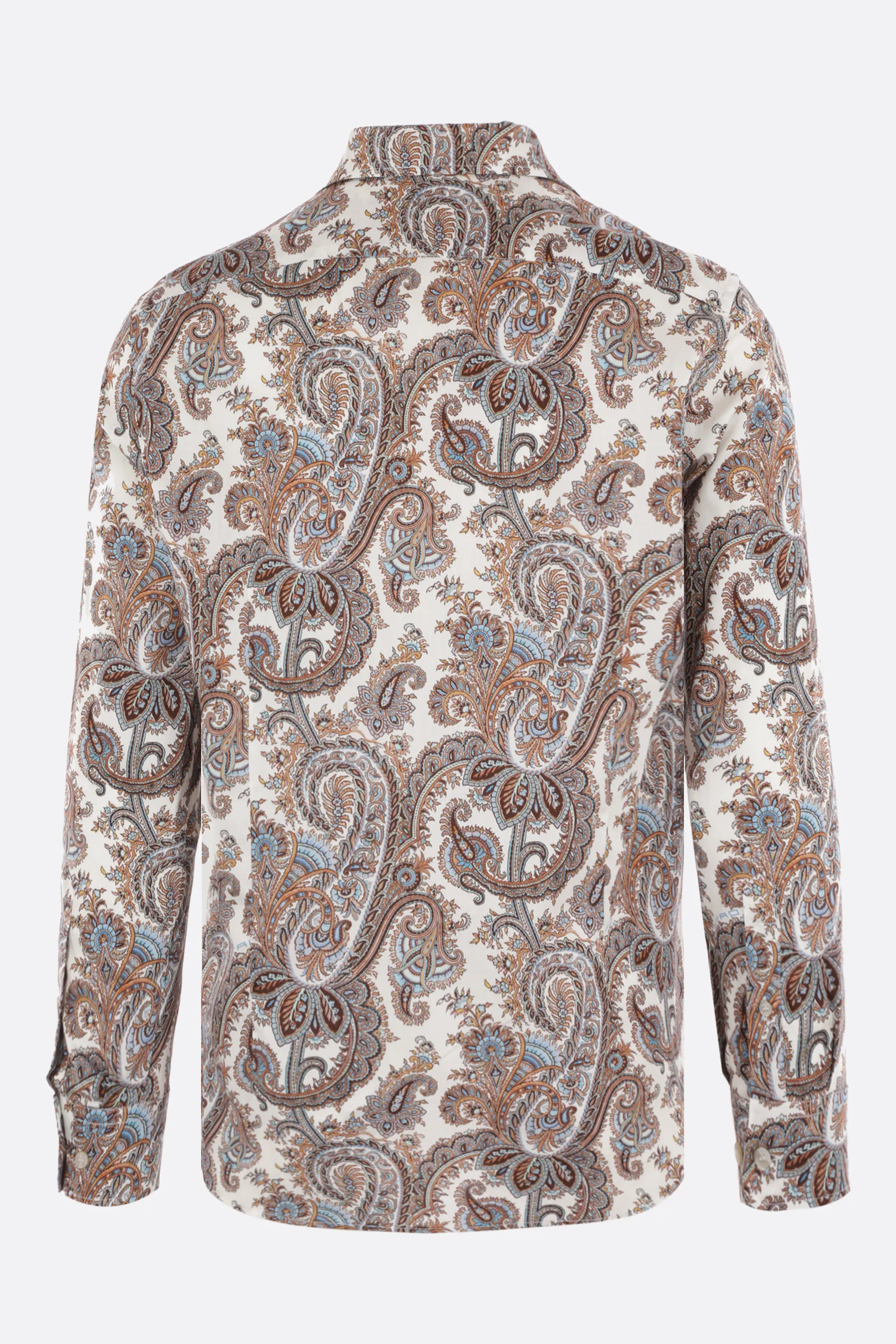 ETRO  |Stripes Paisley Long Sleeves Luxury Shirts