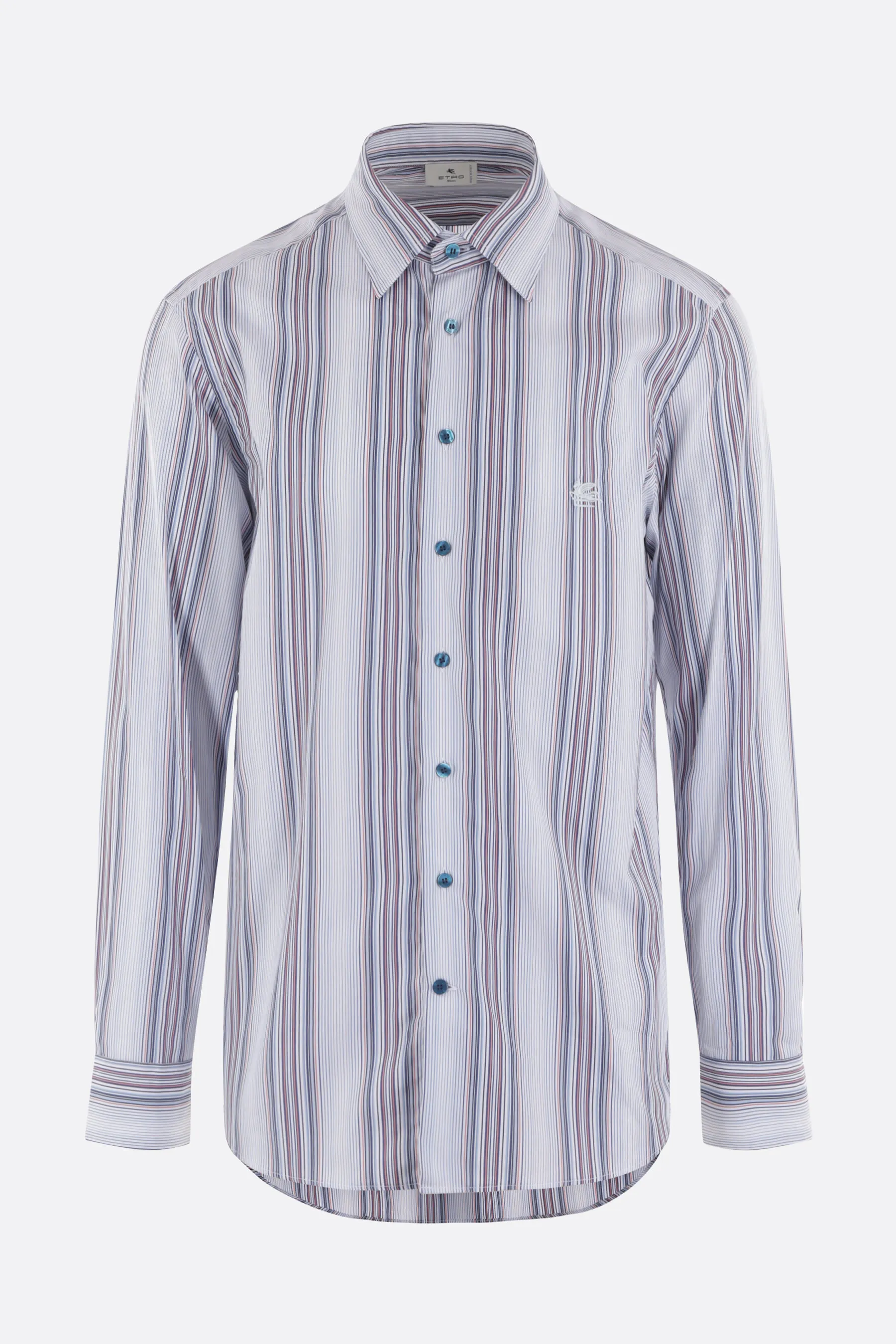 ETRO  |Stripes Paisley Long Sleeves Luxury Shirts