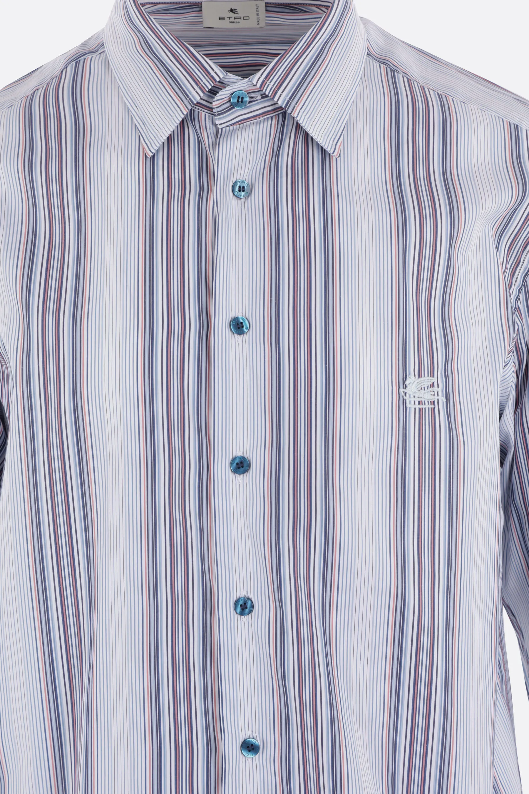 ETRO  |Stripes Paisley Long Sleeves Luxury Shirts