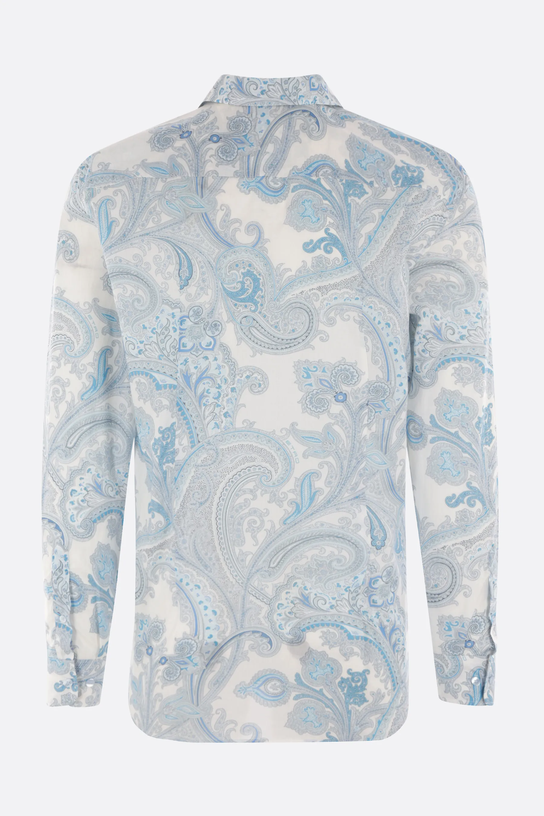 ETRO  |Stripes Paisley Long Sleeves Luxury Shirts