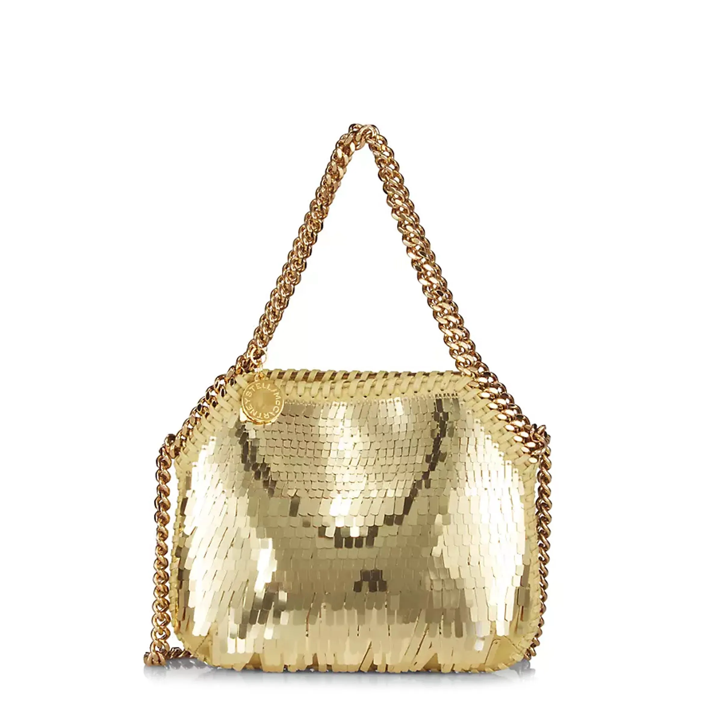 Falabella Mini Evening, Gold Small Paillette