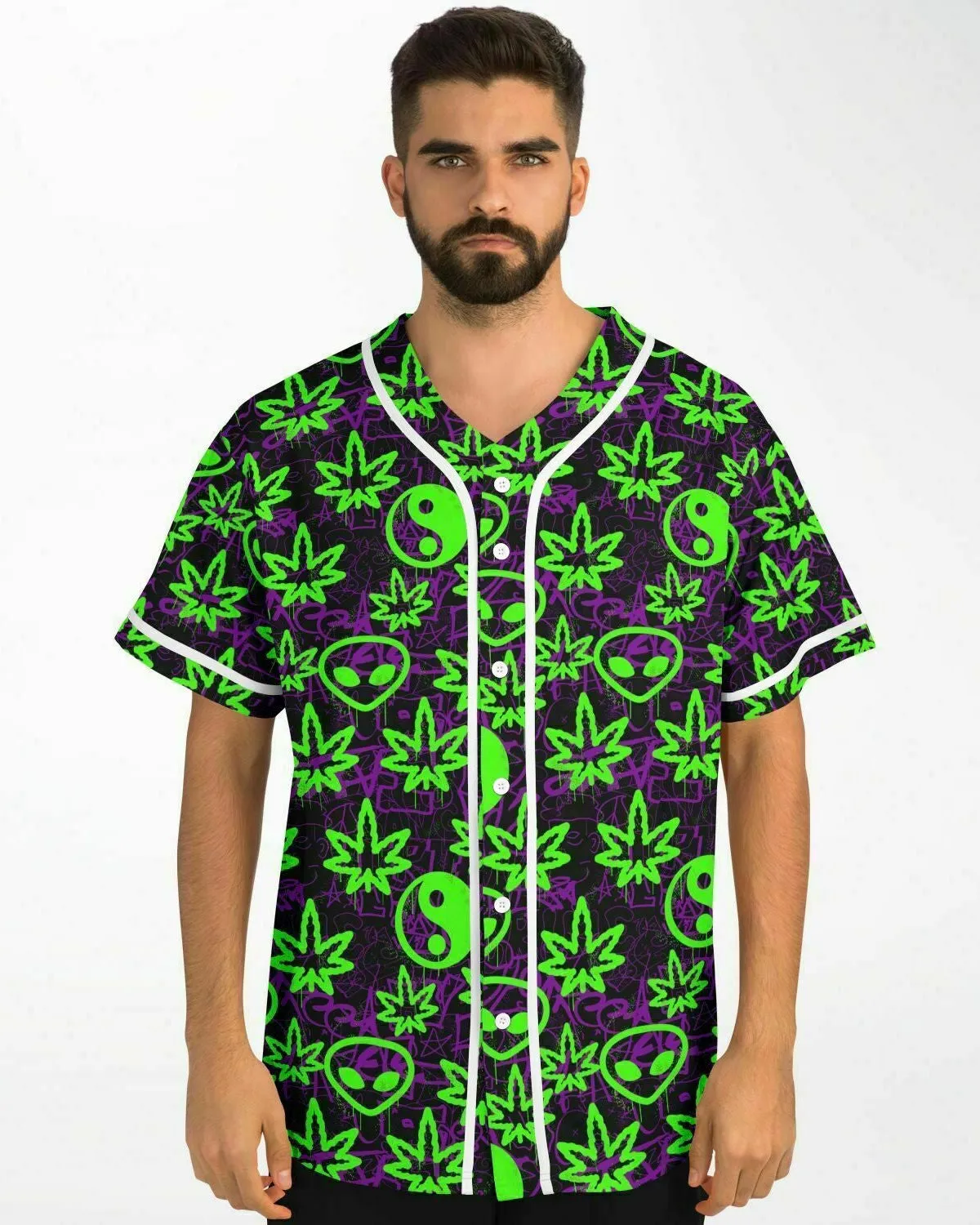 Ganja Graffiti Baseball Jersey