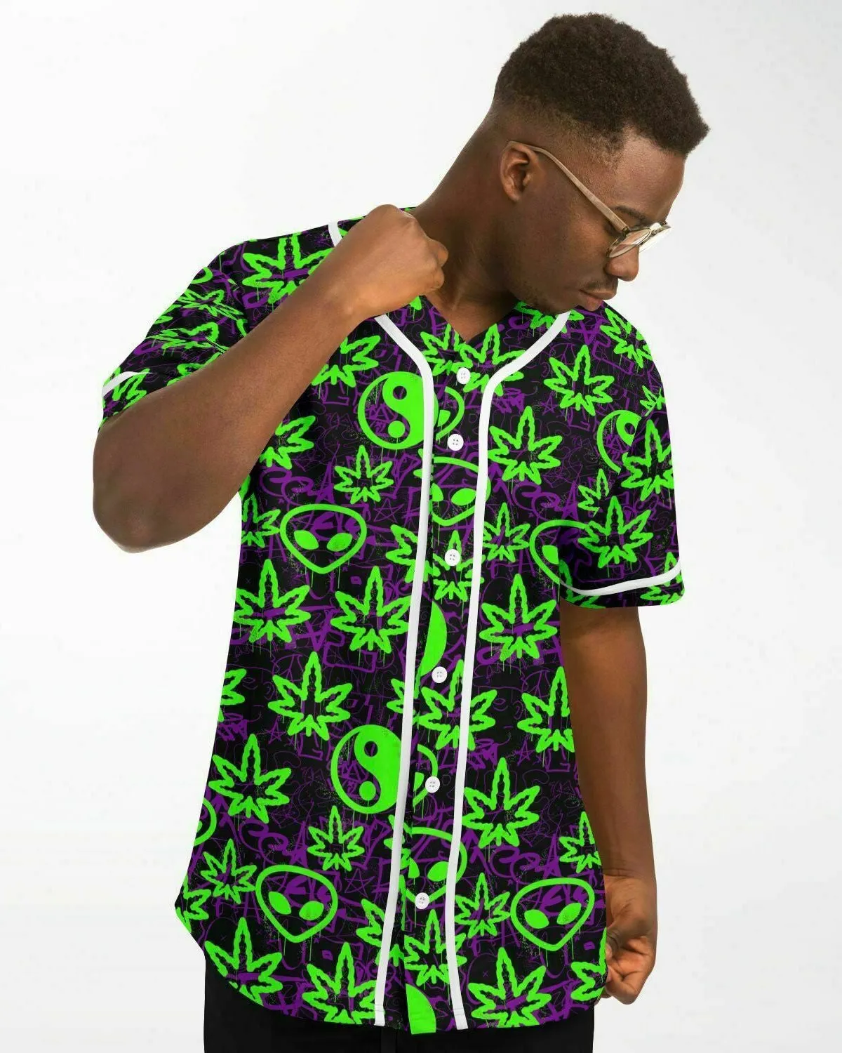 Ganja Graffiti Baseball Jersey