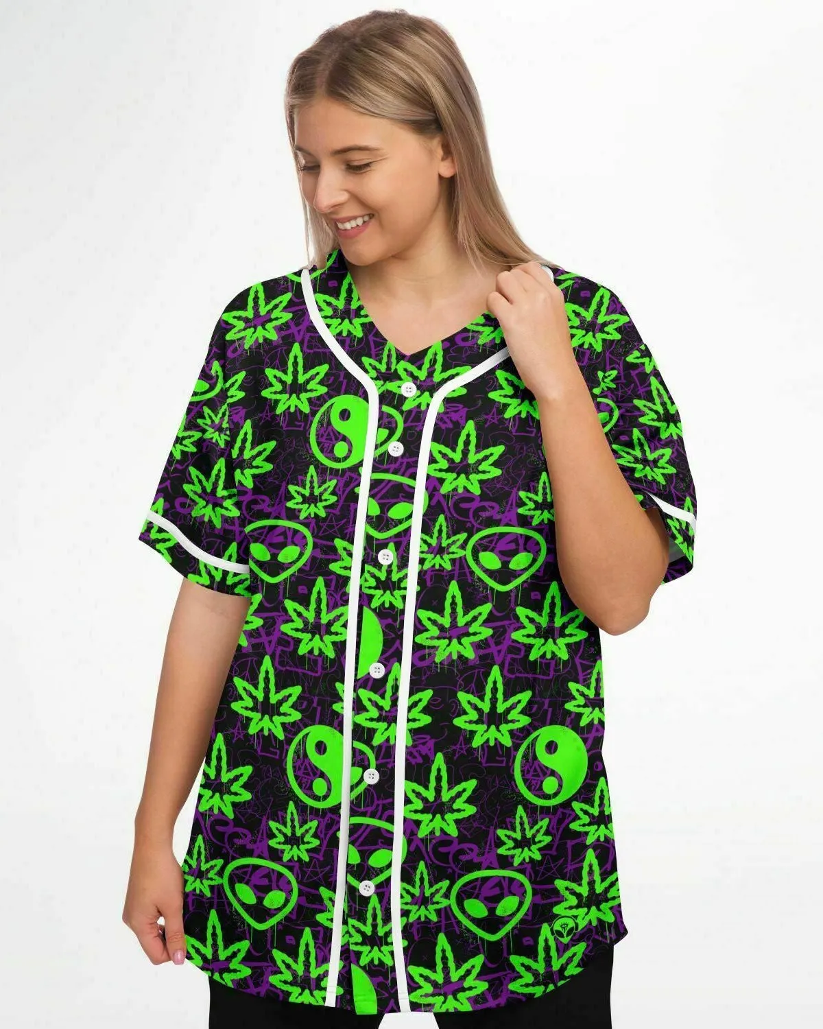 Ganja Graffiti Baseball Jersey