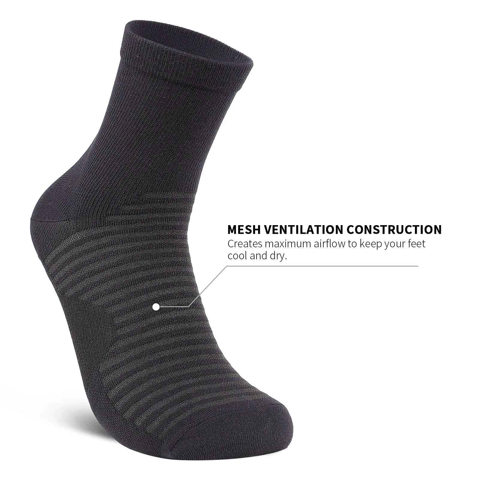 GECKOMAN x PAPLUS Quarter Athletic Socks 2-Pairs