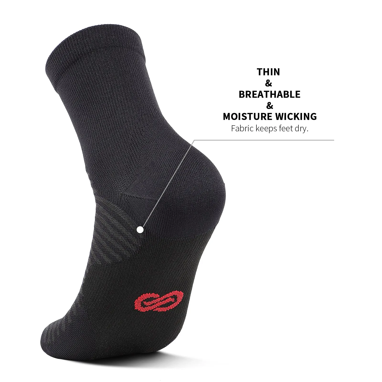 GECKOMAN x PAPLUS Quarter Athletic Socks 2-Pairs