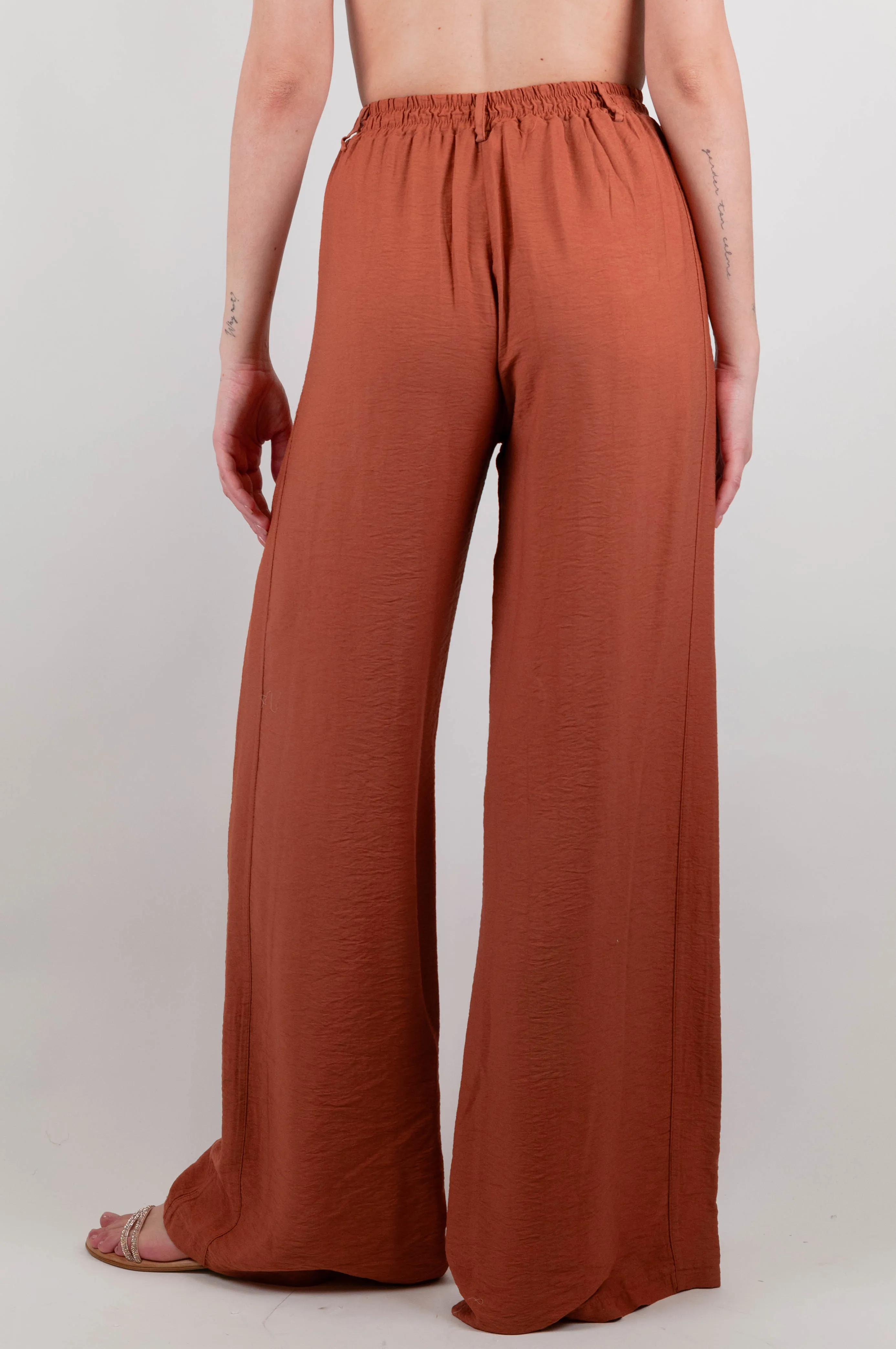 Haveone - Pantalone palazzo con elastico